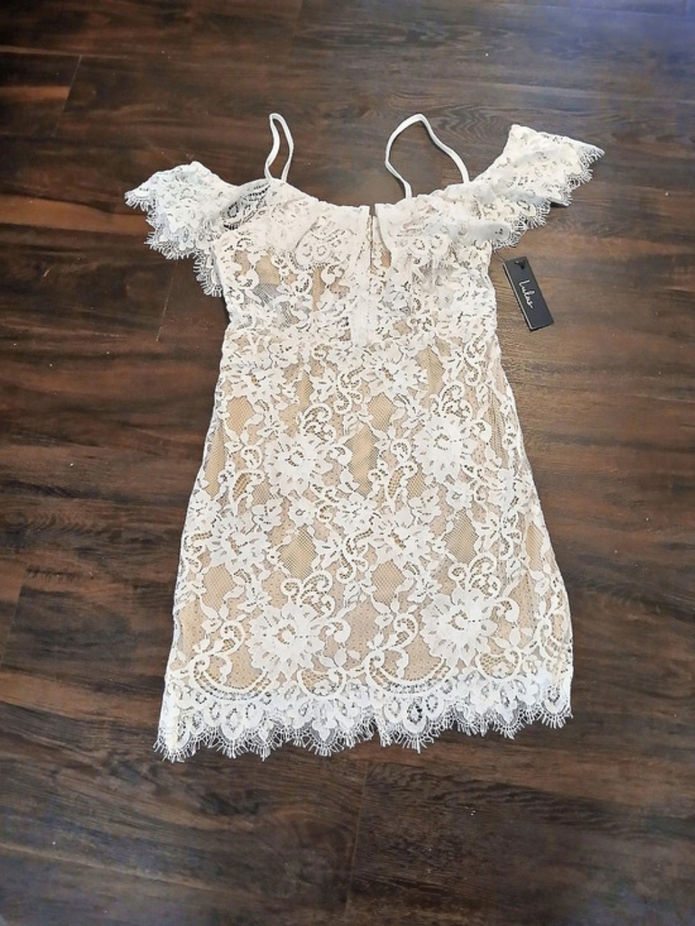 Lulus Entranced by You White Lace Cold Shoulder Bodycon Dress Bodycon Mini Dress